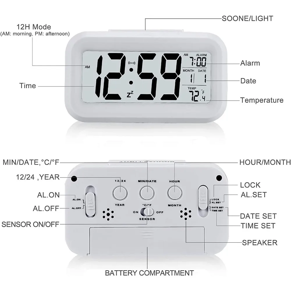 LED Electronic Digital Alarm C – Office Tech Gadgets Bewertung und Preis