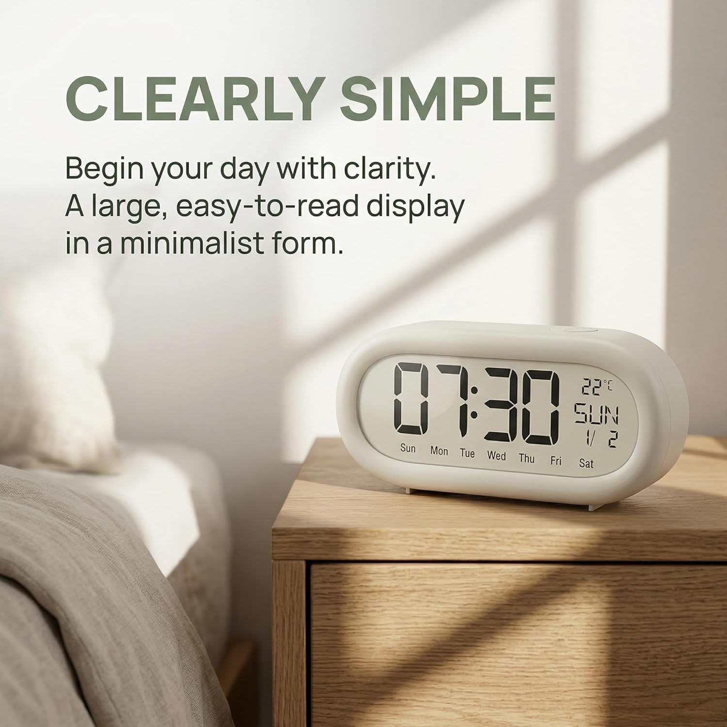 LCD Alarm Clock Digital Alarm  – Office Tech Gadgets Bewertung und Preis