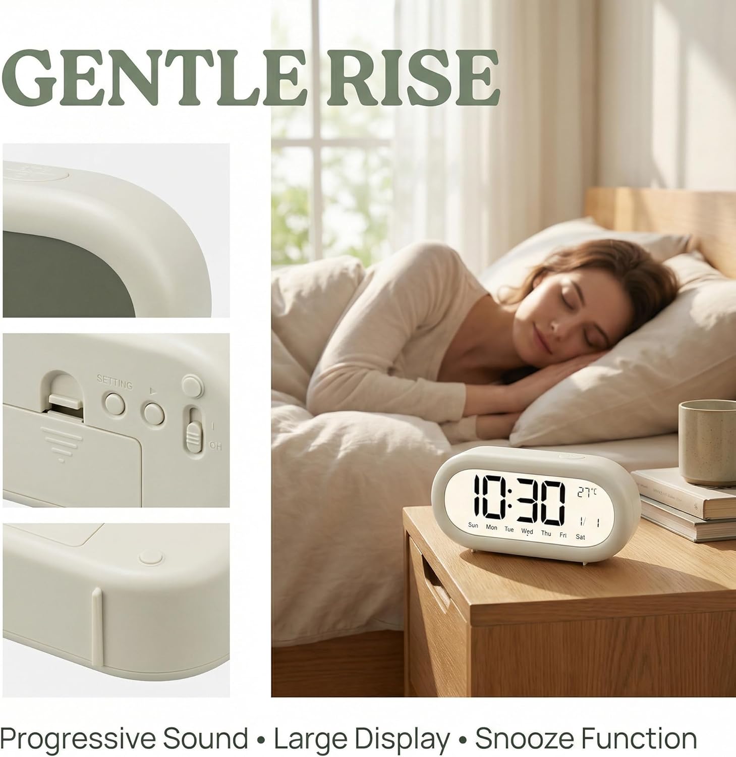 LCD Alarm Clock Digital Alarm  – Office Tech Gadgets Bewertung und Preis