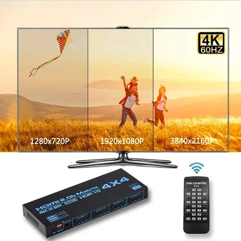 4K 60Hz HDMI Matrix 4x4 HDR10  – Hdmi Matrix Switch Bewertung und Preis