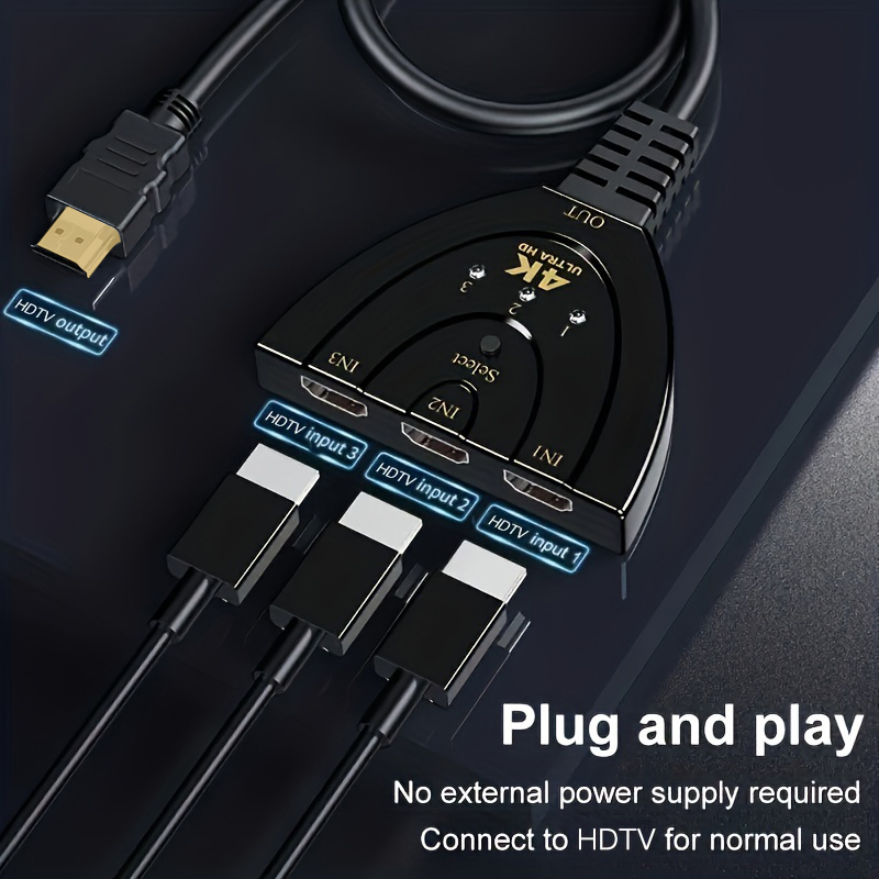 4K*2K 3 Port HDTV-compatible S – Hdmi Matrix Switch Bewertung und Preis