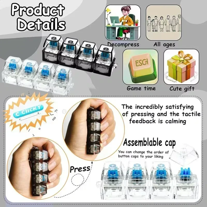 1pcs LED Keyboard Keycap Stres – Office Tech Gadgets Bewertung und Preis