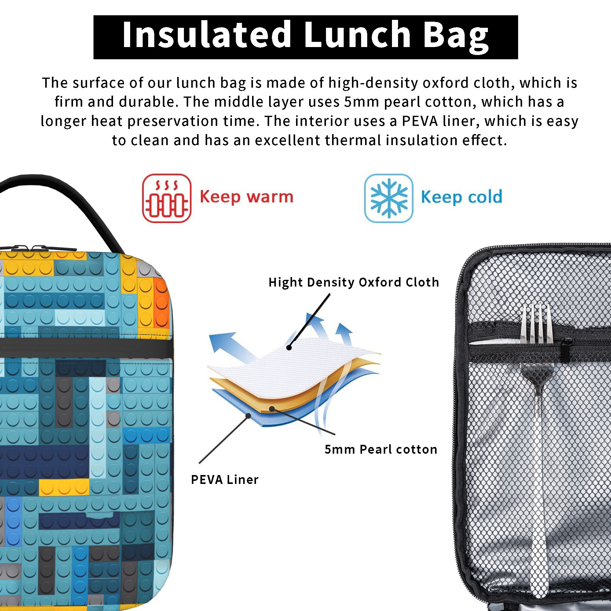 Blue Tech Pixel Building Block – Office Tech Bag Bewertung und Preis