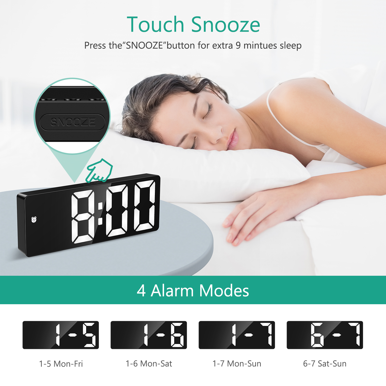 ORIA Upgraded LED Clock Digita – Office Tech Gadgets Bewertung und Preis