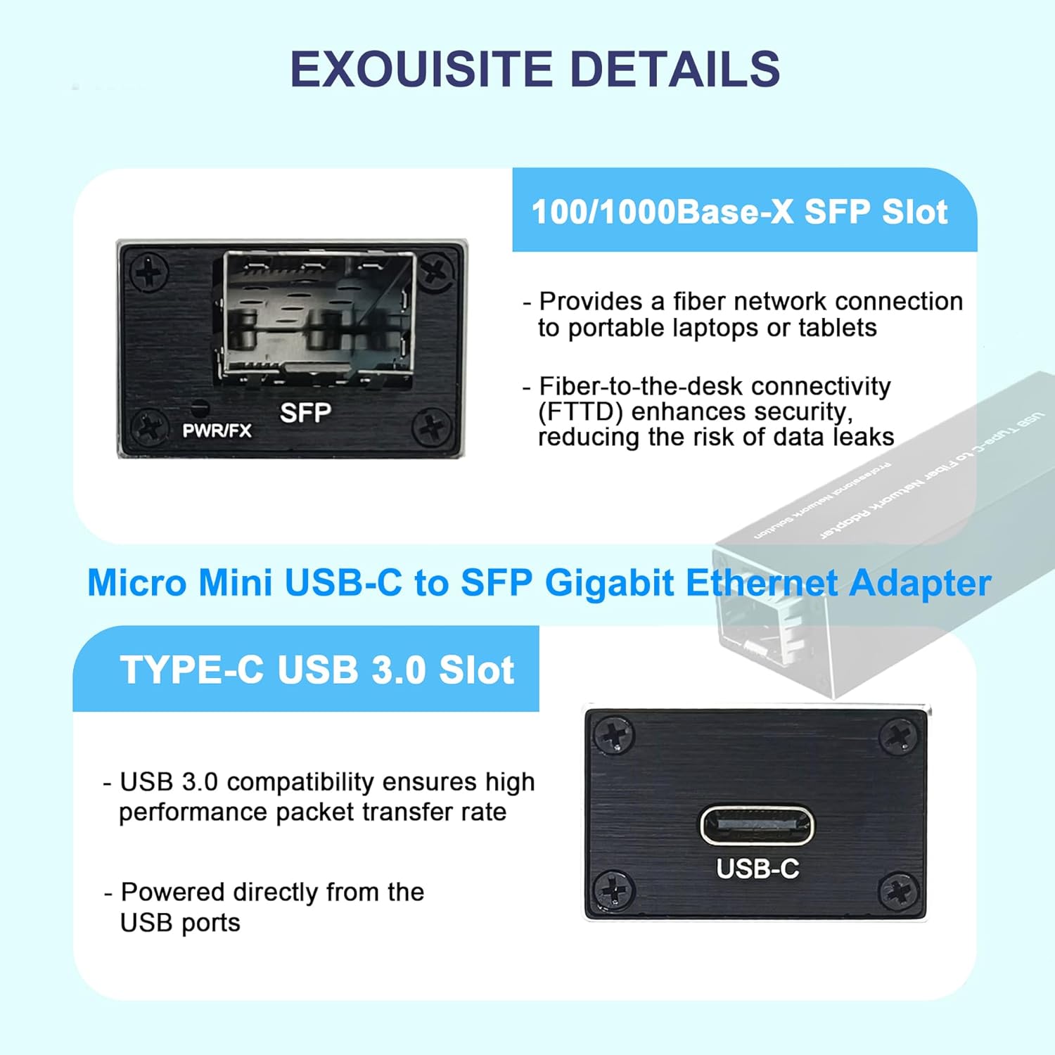 USB 3.0 to SFP Gigabit Etherne – Gigabit Network Card Bewertung und Preis