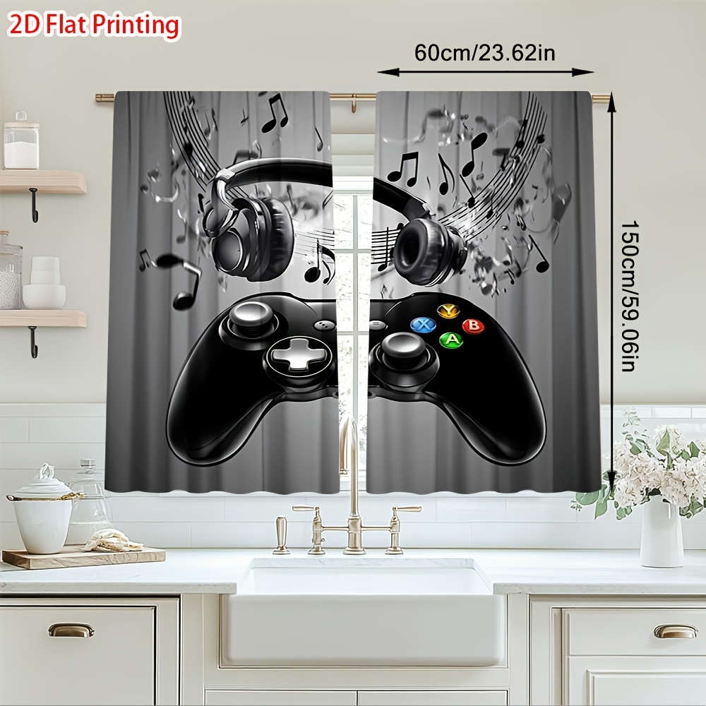 2pcs Game Controller Curtains  – Office Print Tech Bewertung und Preis