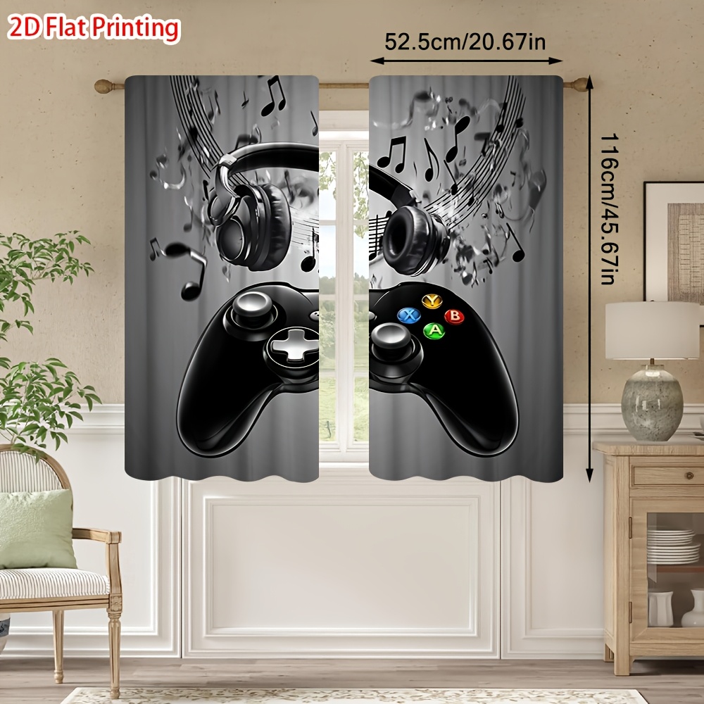 2pcs Game Controller Curtains  – Office Print Tech Bewertung und Preis