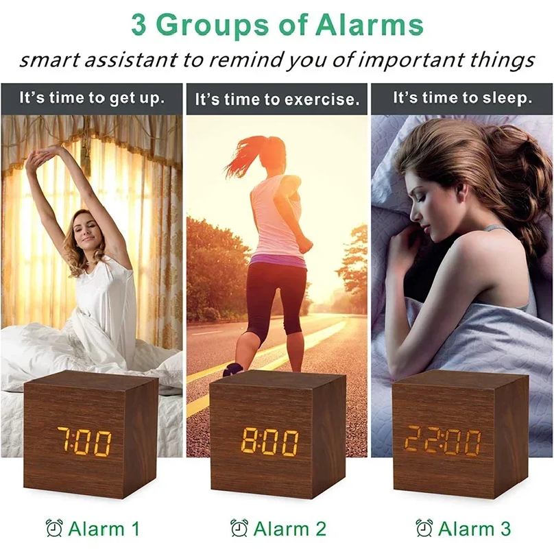 Wooden Digital Alarm Clock wit – Office Tech Gadgets Bewertung und Preis