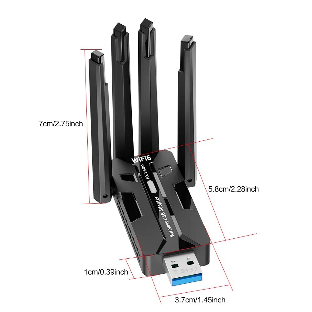 WiFi 6 USB Adapter 1800Mbps Du – Gigabit Network Card Bewertung und Preis
