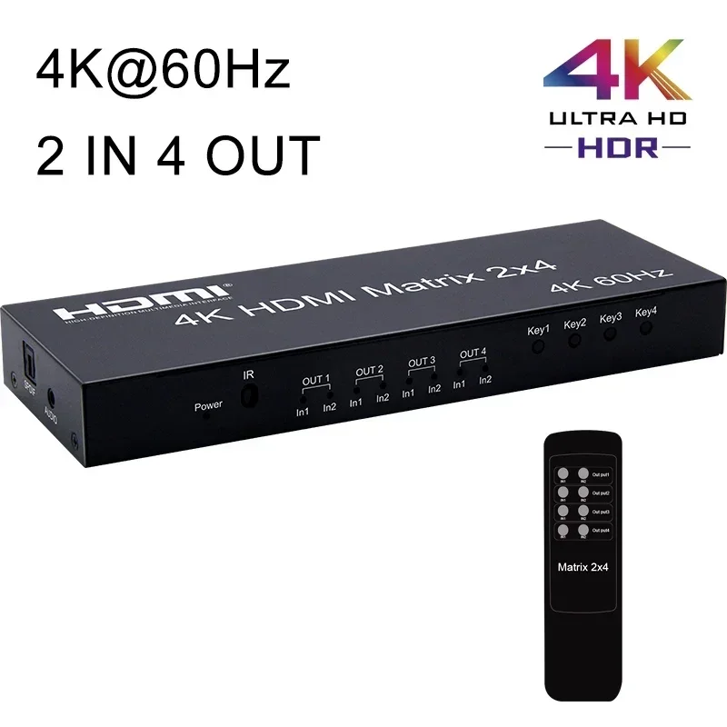 4K 60Hz HDMI Matrix 2x4 HDMI S – Hdmi Matrix Switch Bewertung und Preis